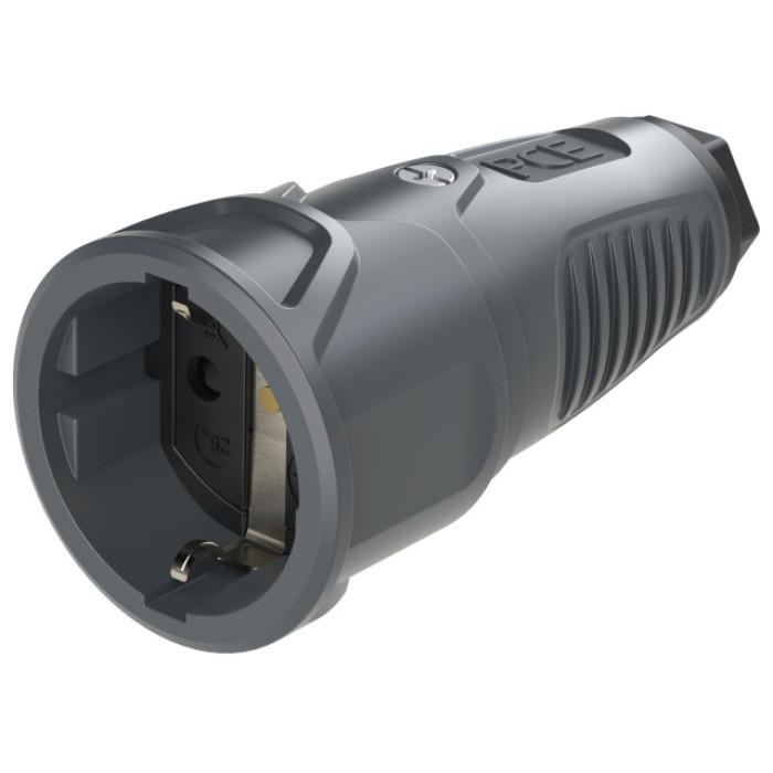 2510-asc Розетка переносна 3х16А (schuko safety) IP20 Taurus2, антрацит/чорний