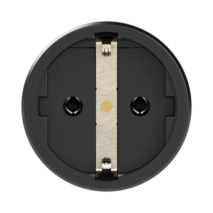 25712-ss Розетка переносна 3х16А (schuko) з підпружиненою кришкою IP54 TopTaurus2, чорний