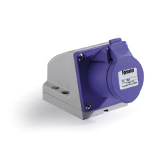 23070 Розетка CEE настінна низковольтна 16A 2p 20-25V IP44