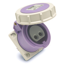 25565 Розетка CEE врізна низковольтна 16A 3p 20-25V/40-50V IP67