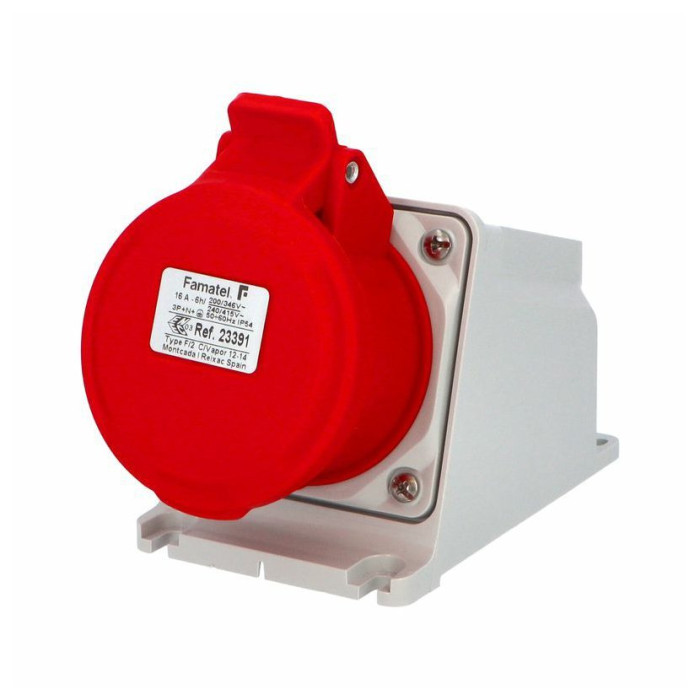 23391 Розетка настінна 5x16A 6h IP54