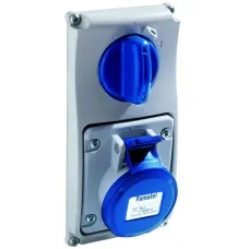 25040 Розетка CEE з відключенням 32А 3p 230V IP44