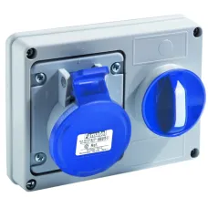 25067 Розетка CEE з відключенням 32А 5p 400V IP44