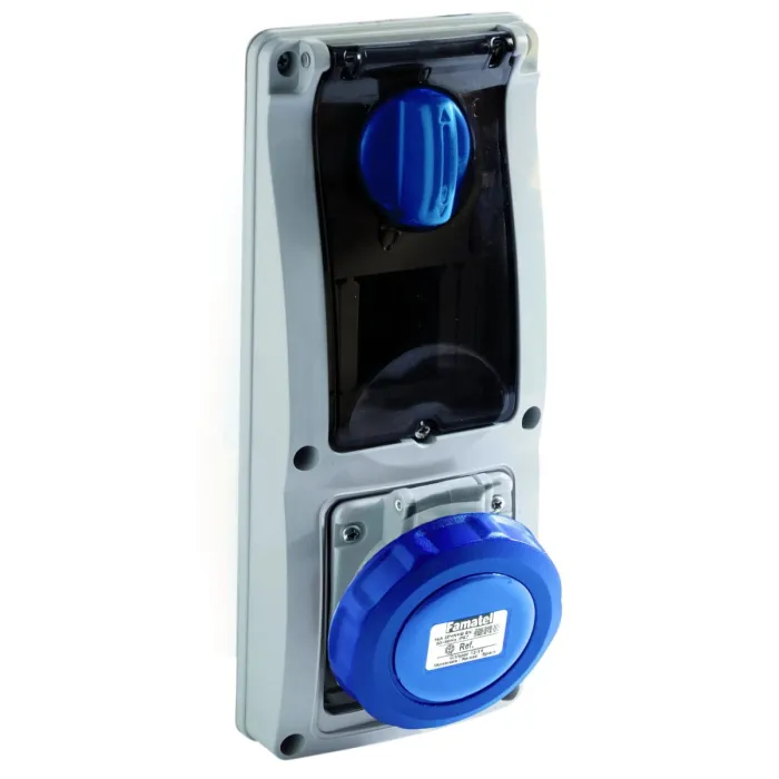 25714 Розетка CEE з відключенням 32А 5p 400V IP54