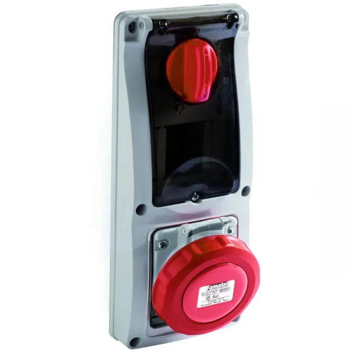 25717 Розетка CEE з відключенням 16А 3p 230V IP67