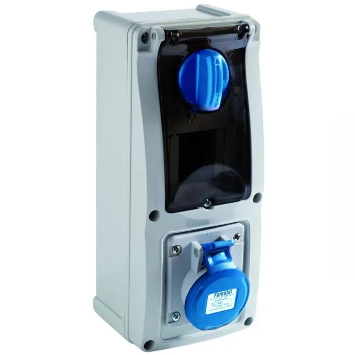 26306 Розетка CEE з відключенням 16А 4p 400V IP67