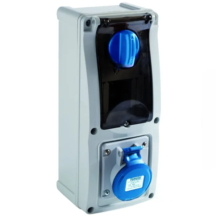 26307 Розетка CEE з відключенням 16А 5p 400V IP67