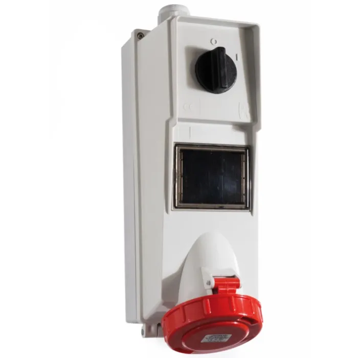 25313 Розетка CEE з відключенням 63А 3p 230V IP67