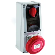 25306 Розетка CEE з відключенням 63А 4p 400V IP67