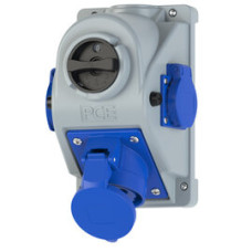 96062352 Розетка CEE настінна COMBO-POL з відключенням 32A 3p 6h IP44