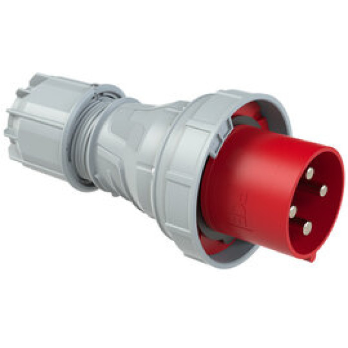 044-6 Штекер CEE 125A 4p 6h IP67