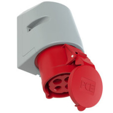 124-6tt Розетка CEE настінна 32A 4p 6h IP44