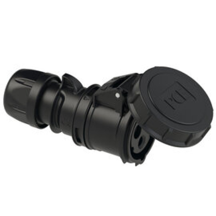 2132-6x Розетка CEE 16A 3p 6h IP67 чорна