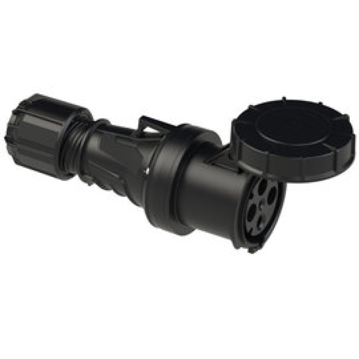 234-6xs Розетка CEE 63A 4p 6h IP67 чорна