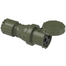 243-6.u Розетка CEE 125A 3p 6h IP67 бронзово-зелена