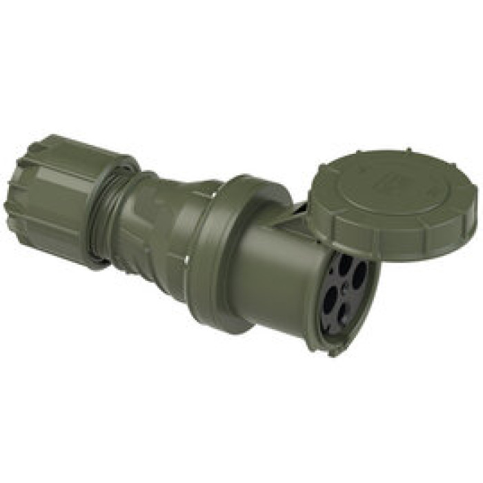 244-6.u Розетка CEE 125A 4p 6h IP67 бронзово-зелена