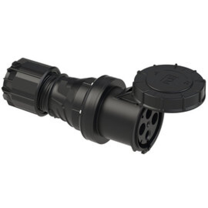 244-6xs Розетка CEE 125A 4p 6h IP67 чорна