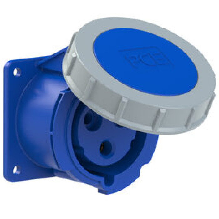 3232-6tt Розетка CEE врізна пряма (75x75мм) 32A 3p 6h IP67