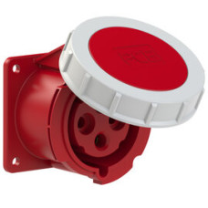 3242-6 Розетка CEE врізна пряма (75x75мм) 32A 4p 6h IP67