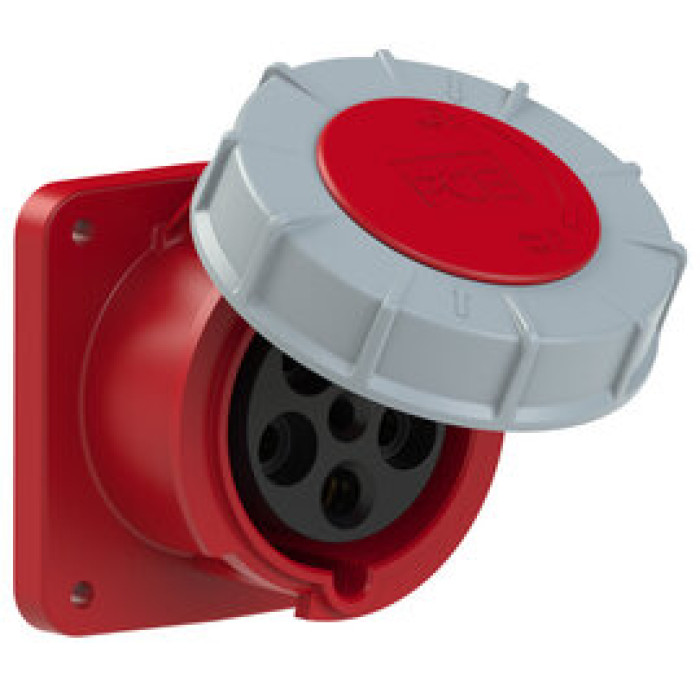 335-6fc Розетка CEE врізна пряма (100x107) 63A 5p 6h IP67
