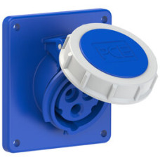 4132-6 Розетка CEE врізна похила (92x100мм) 16A 3p 6h IP67