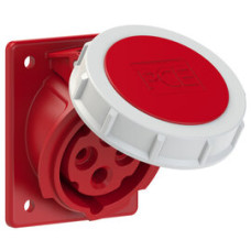 4142-6f78 Розетка CEE врізна похила (70x85мм) 16A 4p 6h IP67