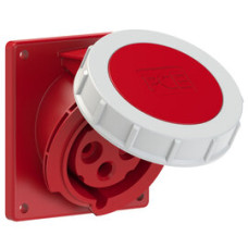 4242-6 Розетка CEE врізна похила (92x100мм) 32A 4p 6h IP67