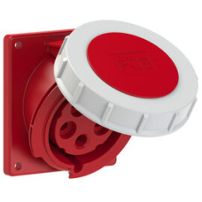 4252-6 Розетка CEE врізна похила (92x100мм) 32A 5p 6h IP67