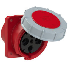 444-6fe Розетка CEE врізна похила (114x114) 125A 4p 6h IP67