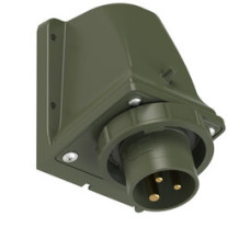 5132-6k.u Штекер настінний CEE 16A 3p 6h IP67 бронзово-зелений