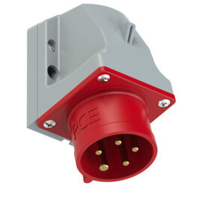 515-6tt Штекер настінний CEE 16A 5p 6h IP44