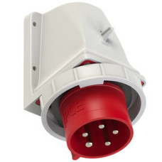 5252-6kv Штекер настінний CEE 32A 5p 6h IP67