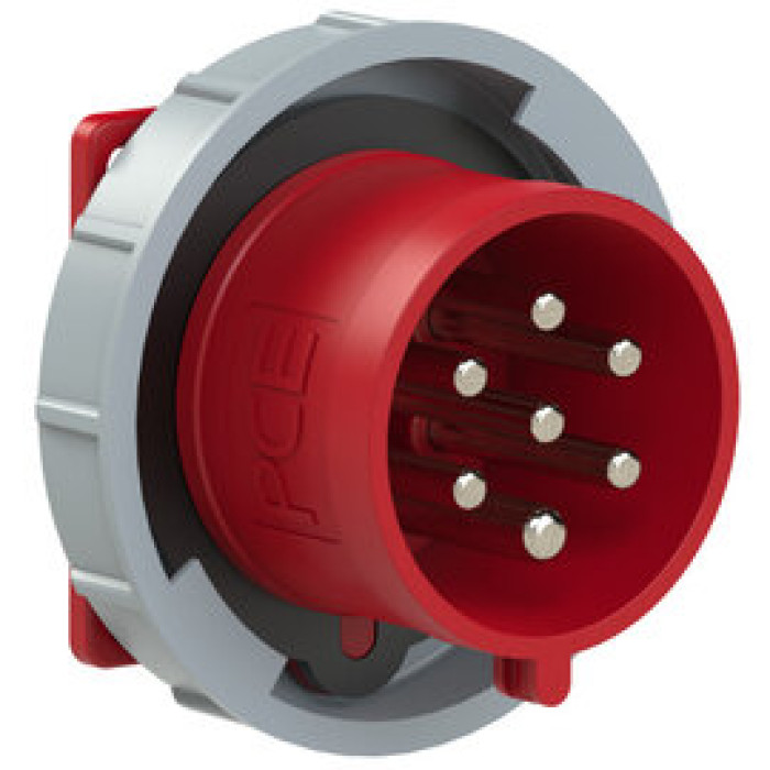 6272-6v Штекер настінний CEE 32A 7p 6h IP66/IP67