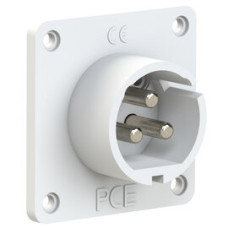 693-10v Вилка врізна CEE 70x70мм 32A 3p 24/42В DC IP44