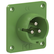 693-3v Вилка врізна CEE 70x70мм 32A 3p 24/42В AC 400Гц IP44