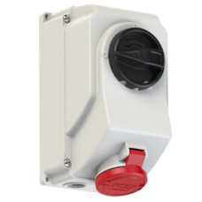 7514-6 Розетка CEE з відключенням 16A 4p 6h IP44/IP54