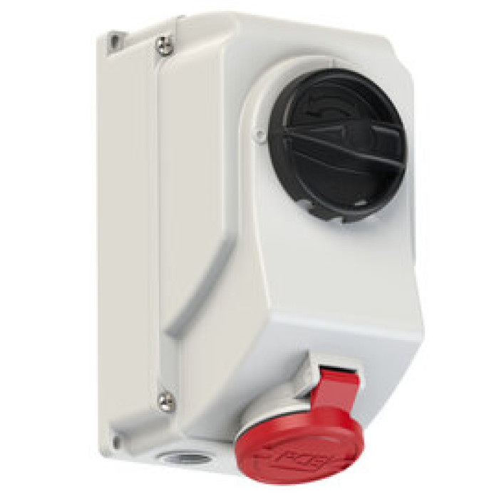 7514-6 Розетка CEE з відключенням 16A 4p 6h IP44/IP54