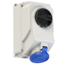 7523-6 Розетка CEE з відключенням 32A 3p 6h IP44/IP54