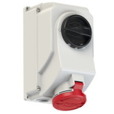 7524-6 Розетка CEE з відключенням 32A 4p 6h IP44/IP54