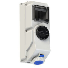 78132-6 Розетка CEE з відключенням DIN 16A 3p 6h IP66/IP67