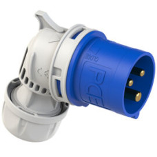 8013-6 Штекер похилий CEE 16A 3p 6h IP44