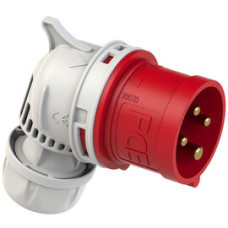 8014-6 Штекер похилий CEE 16A 4p 6h IP44
