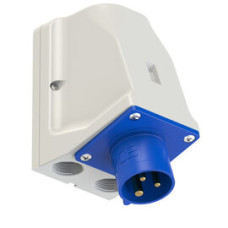 9513-6 Штекер настінний CEE 16A 3p 6h IP44