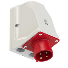 9514-6 Штекер настінний CEE 16A 4p 6h IP44