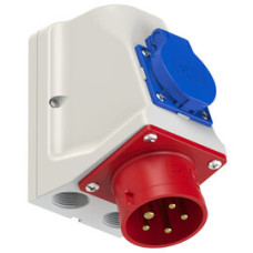 95215-6 Штекер настінний CEE16A 5p 6h IP44 з безпечною розеткою