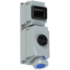 76332-6 Розетка CEE з відключенням DIN 63A 3p 6h IP66/IP67