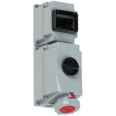 76342-6 Розетка CEE з відключенням DIN 63A 4p 6h IP66/IP67