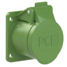 382-2f9v Розетка врізна CEE 54x60мм 16A 2p 24/42В AC 300Гц IP44/IP54