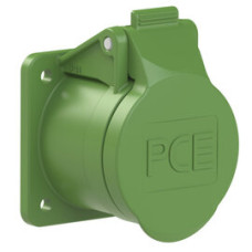 393-11f4v Розетка врізна CEE 55x55мм 32A 3p 24/42В AC >400-500Гц IP44/IP54