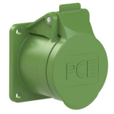 382-2f5v Розетка врізна CEE 55x55мм 16A 2p 24/42В AC 300Гц IP44/IP54